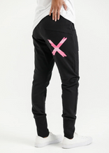 Load image into Gallery viewer, HOME-LEE Apartment Pants Winter - Black w Irregular Pink Stripe | Abbey Road Kaikoura
