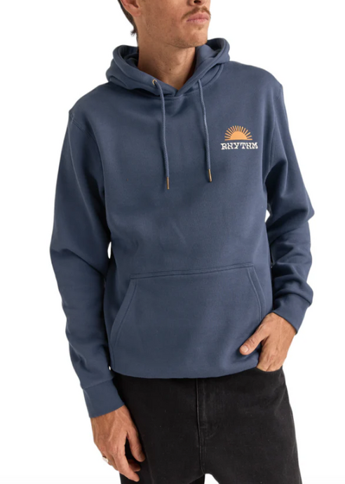 Rhythm\Awake  Fleece Hood -Navy|Abbey Road