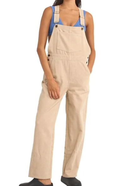 Rhythm\Hope Corduroy Overalls/Sand|Abbey Road