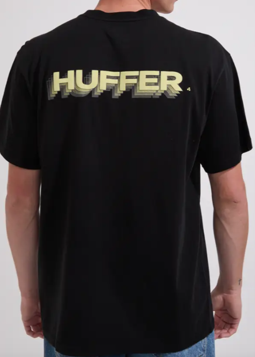 Huffer\Sup Tee190/ Layered-Washed Black|Abbey Road