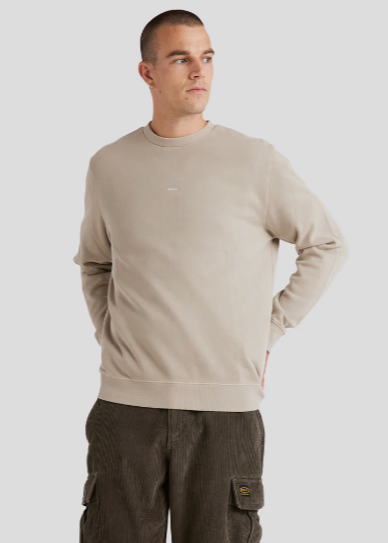 RVCA\ Smalls Crew-Light Khaki|Abbey Road