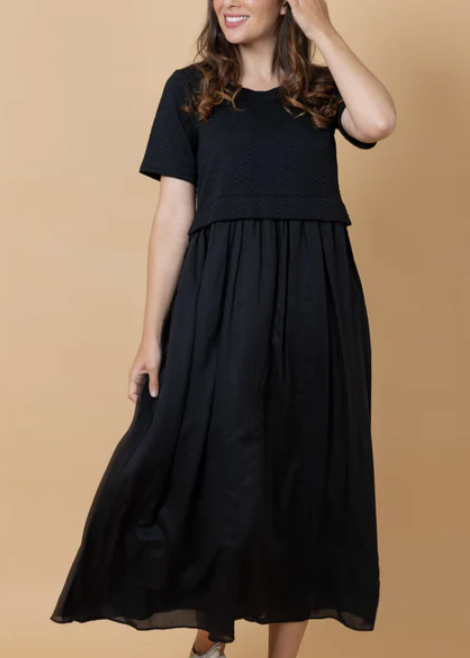 Charlo\Greta Dress/Black|Abbey Road