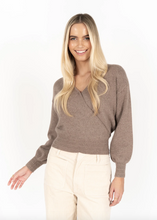Load image into Gallery viewer, HUMIDITY | Mika Wrap Top - Mocha | Abbey Road Kaikoura