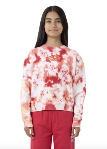 SANTA CRUZ | Free Spirit Floral Stack Front Sweater - Pink Coral Tie Dye | Abbey Road Kaikoura