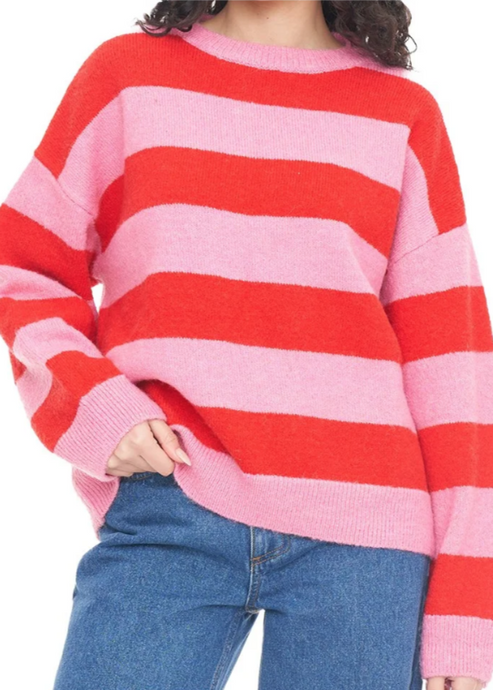 HUFFER | Kenzie Knit Crew - Bon Bon Cherry | Abbey Road Kaikoura