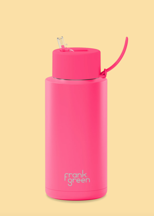 FRANK GREEN | 34oz Ceramic Reusable Bottle Straw Lid | Abbey Road Kaikoura