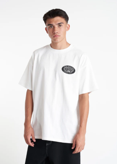 Huffer\Block Tee 220 Homie /Chalk|Abbey Road
