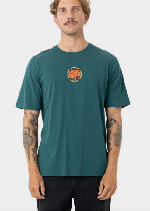 Santa Cruz\Skate Brain SS Tee/ Green|Abbey Road