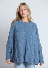 Load image into Gallery viewer, STELLA &amp; GEMMA | Cable Poncho | Abbey Road Kaikoura