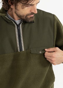 RHYTHM | Pfeiffer Sherpa Fleece - Olive | Abbey Road Kaikoura