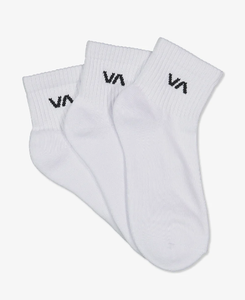 VA Mini Crew Sock 3 Pack - White | Abbey Road Kaikoura