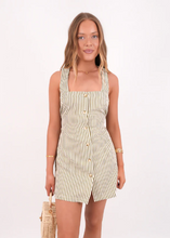 Load image into Gallery viewer, Cove Stripe Mini Dress - Aloe | Abbey Road Kaikoura