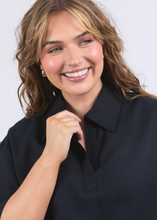 Load image into Gallery viewer, Jamila Shirt Navy | Abbey Road Kaikoura 