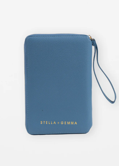 Stella & Gemma Travel Wallet - Arctic Blue | Abbey Road Kaikoura