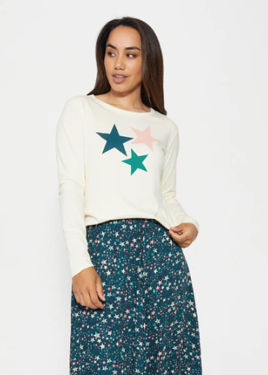 Long Sleeve Pearl Three Stars | Abbey Road Kaikoura