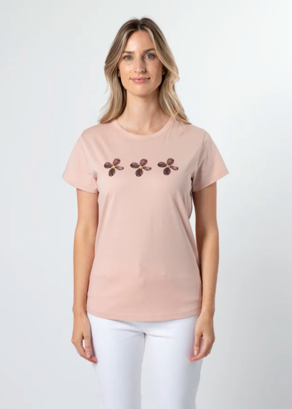 T-Shirt Antique Rose Hydrangeas Flower | Abbey Road Kaikoura