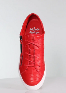 Minx Zip Band /Winter Red Petal Emboss|Abbey Road