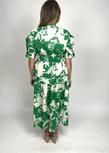 Load image into Gallery viewer, LEONI Lynn Dress Green Floral | Abbey Road Kaikoura