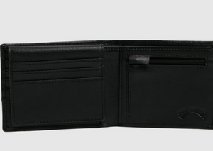 Billabong Dimension 2 in 1 Leather Wallet/ Black|Abbey Road