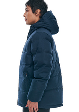 Load image into Gallery viewer, Huffer Mens Classic Down Jacket /Hrgbone Navy|Abbey Road