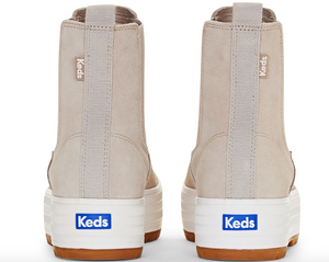 KEDS Platform Chelsea Boot Suede - Taupe | Abbey Road Kaikoura
