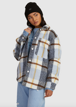 Load image into Gallery viewer, RVCA Valley Plaid Shacket - Straw | Abbey Road Kaikoura