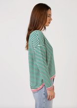 Load image into Gallery viewer, Stella &amp; Gemma/Street Jumper -Emerald Stripe|Abbey Road