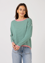 Load image into Gallery viewer, Stella &amp; Gemma/Street Jumper -Emerald Stripe|Abbey Road