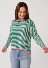 Load image into Gallery viewer, Stella &amp; Gemma/Street Jumper -Emerald Stripe|Abbey Road