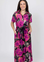 Load image into Gallery viewer, CHARLO | Jet Shirt Dress - Black Floral | Abbey Road Kaikoura