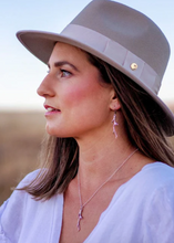 Load image into Gallery viewer, WHISTLE &amp; POP | Hunter Gatherer Antler Earrings Silver | Abbey Road Kaikoura