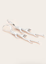 Load image into Gallery viewer, WHISTLE &amp; POP | Hunter Gatherer Antler Earrings Silver | Abbey Road Kaikoura