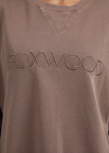 FOXWOOD Simplified Crew - Chocolate Brown | Abbey Road Kaikoura