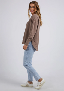 FOXWOOD Simplified Crew - Chocolate Brown | Abbey Road Kaikoura