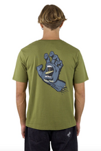 Load image into Gallery viewer, SANTA CRUZ OS Opus Screaming Hand Tee - Olive Green | Abbey Road Kaikoura