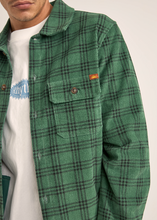 Load image into Gallery viewer, RHYTHM Cord Check Overshirt - Green  Abbey Road Kaikoura