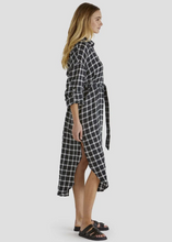 Load image into Gallery viewer, SASS Beau Shirt Dress - Black Check | Abbey Road Kaikoura