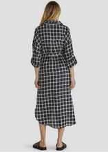 Load image into Gallery viewer, SASS Beau Shirt Dress - Black Check | Abbey Road Kaikoura