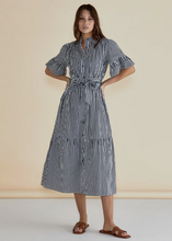 Load image into Gallery viewer, BETTY BASICS Jamilla Dress - Navy Stripe | Abbey Road Kaikoura
