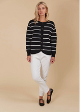 Load image into Gallery viewer, ISLE OF MINE | Juno Stripe Jumper/Cardigan | Abbey Road Kaikoura