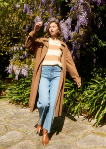 ISLE OF MINE | Pallas Stripe Jumper - Toffee Stripe | Abbey Road Kaikoura