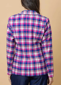 Chalo\Azini Checkered Blazer|Abbey Road