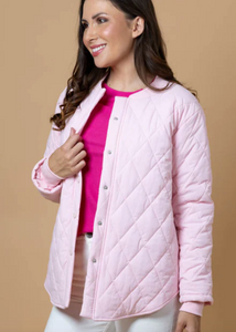 Charlo\Stevie Quilted Jacket/Pink|Abbey Road
