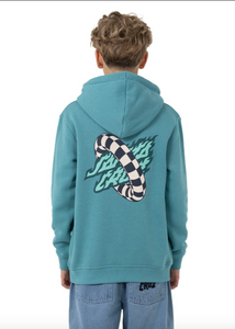 SANTA CRUZ | Goal Flame Centre Hoodie - Ocean | Abbey Road Kaikoura