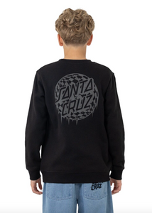 SANTA CRUZ | Check Waste Dot Mono Reflect Sweater - Black | Abbey Road Kaikoura