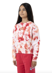 SANTA CRUZ | Free Spirit Floral Stack Front Sweater - Pink Coral Tie Dye | Abbey Road Kaikoura
