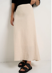 RE:UNION LABEL | Bliss Linen Bias Midi Skirt | Abbey Road Kaikoura