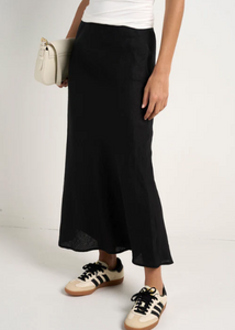 RE:UNION LABEL | Bliss Linen Bias Midi Skirt | Abbey Road Kaikoura