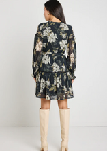 Load image into Gallery viewer, BY ROSA. | Script Dress Black Floral | Abbey Road Kaikoura