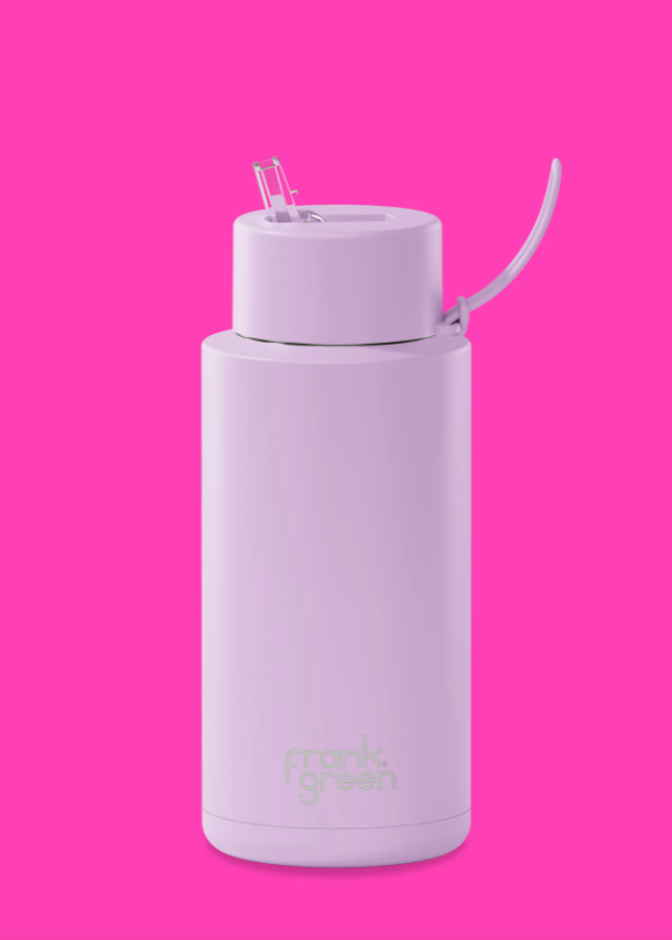 FRANK GREEN | 34oz Ceramic Reusable Bottle Straw Lid | Abbey Road Kaikoura